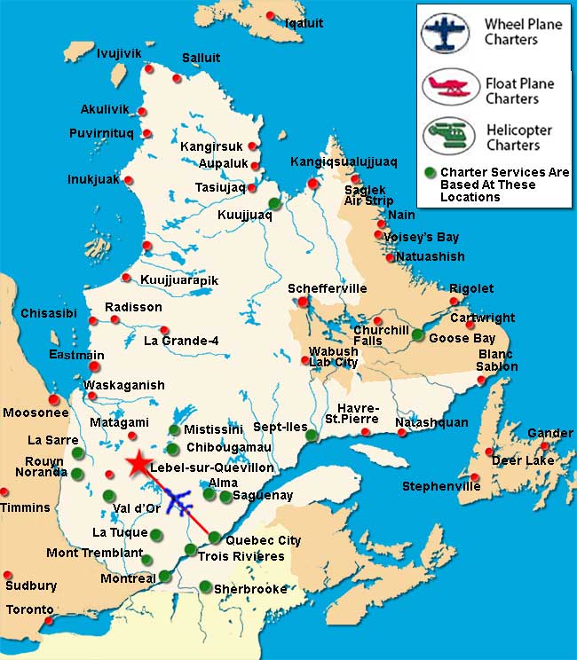 Quebec City Charter Flights